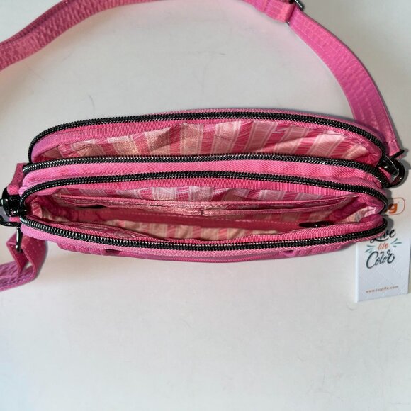 Lug Coupe XL Matte Luxe VL Convertible Crossbody Tourmaline Pink Belt Bag - Picture 10 of 13
